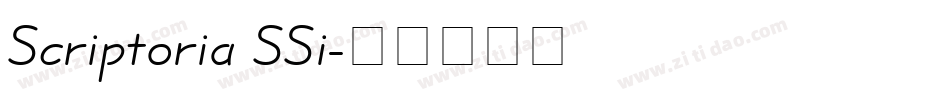 Scriptoria SSi字体转换